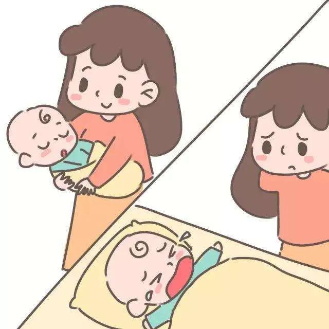 婴儿时摇着或喂哺着入睡